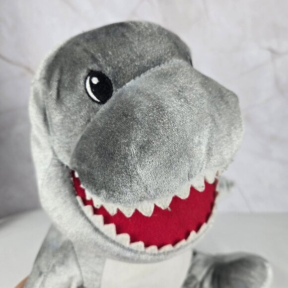 Build A Bear Toothy Shark Plush Stuffed Animal Gray White Child Safe Eyes - Picture 6 of 13
